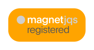 Magnet-Registered-badge-Orange
